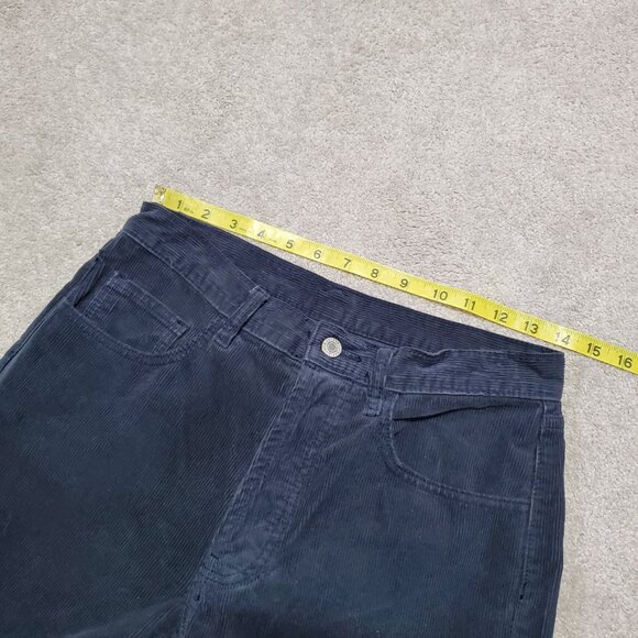 JOHN J. GALT Corduroy Straight Leg 30" Pants Cotton Button Fly Grey Womens Small - Picture 12 of 15